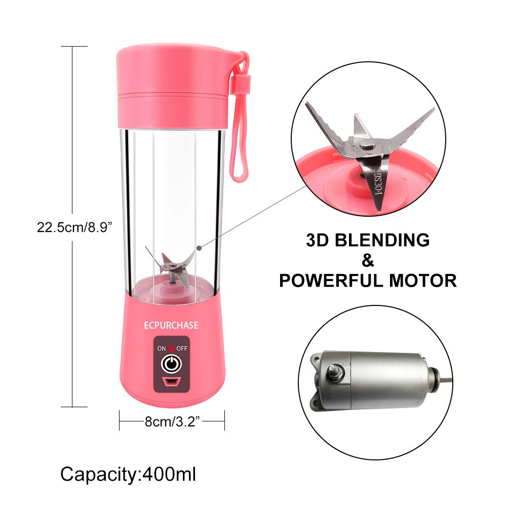 Portable USB Electric Fruit Juicer Handheld Vegetable Juice Maker 