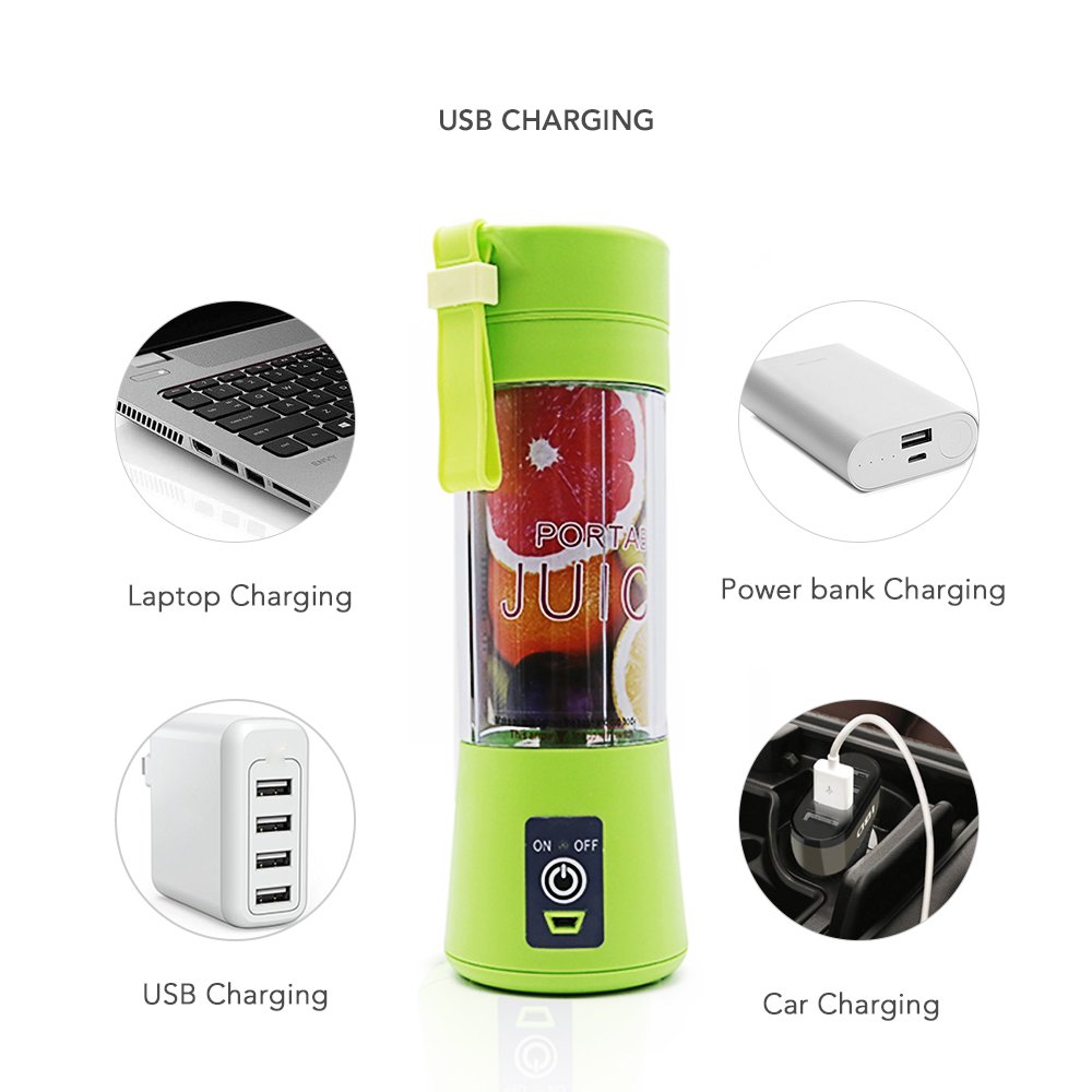 Portable USB Electric Fruit Juicer Handheld Vegetable Juice Maker 