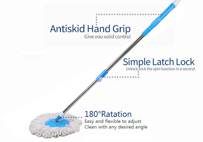 KXY-FTM 360 spin mop with removable basket