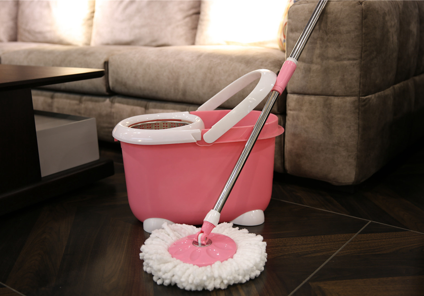 KXY-QQ cute spin mop magic mop bucket