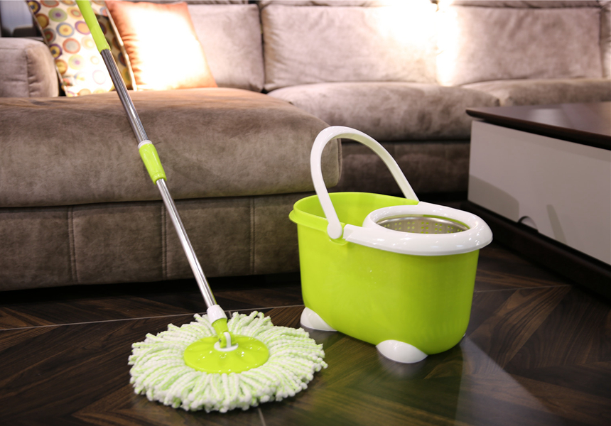 KXY-QQ cute spin mop magic mop bucket