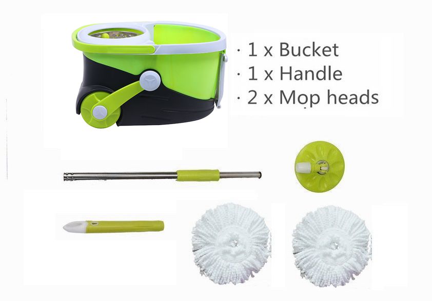 KXY-PC Deluxe 360 spin mop with wheels