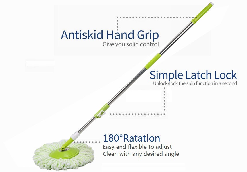 KXY-FTX 360 spin mop with wheels