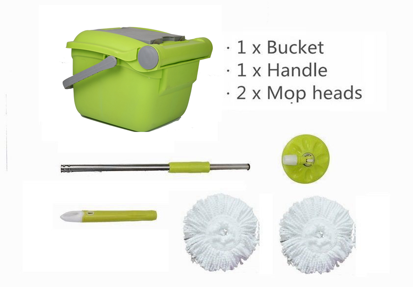 KXY-ZD 360 spin mop with folding bucket