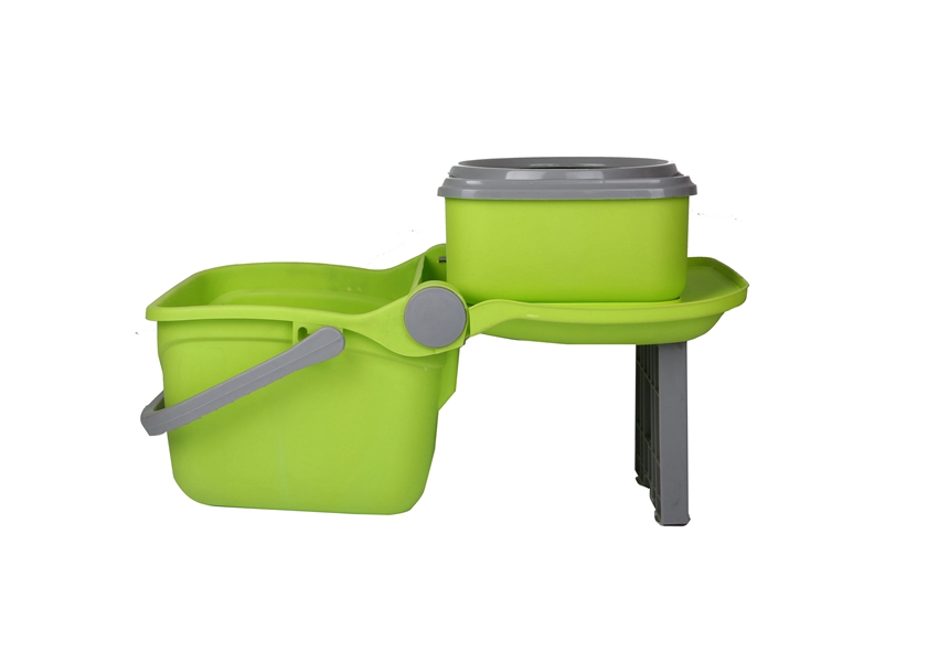 KXY-ZD 360 spin mop with folding bucket