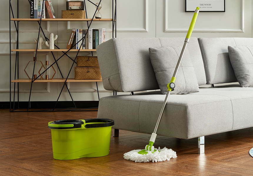 KXY-XFT Spin Mop with Removable basket