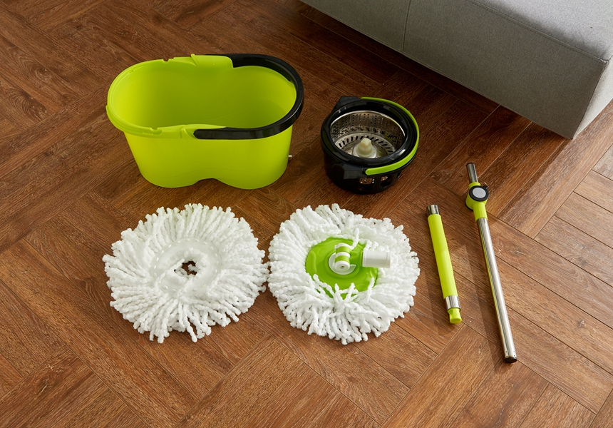 KXY-XFT Spin Mop with Removable basket