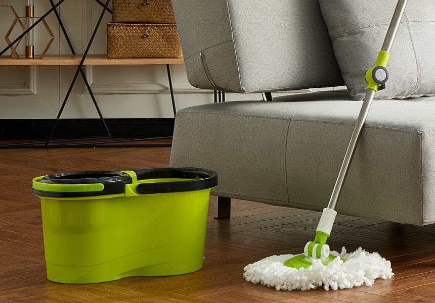 KXY-XFT Spin Mop with Removable basket