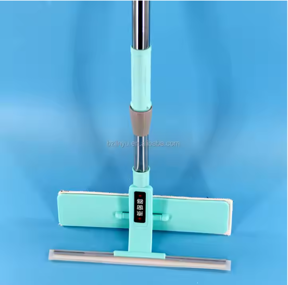 Super Scalable Stainless Steel Telescopic Cleaning Tools Rectangle Wet/Dry Broom with Convenient Wholesale Cleaning Handle