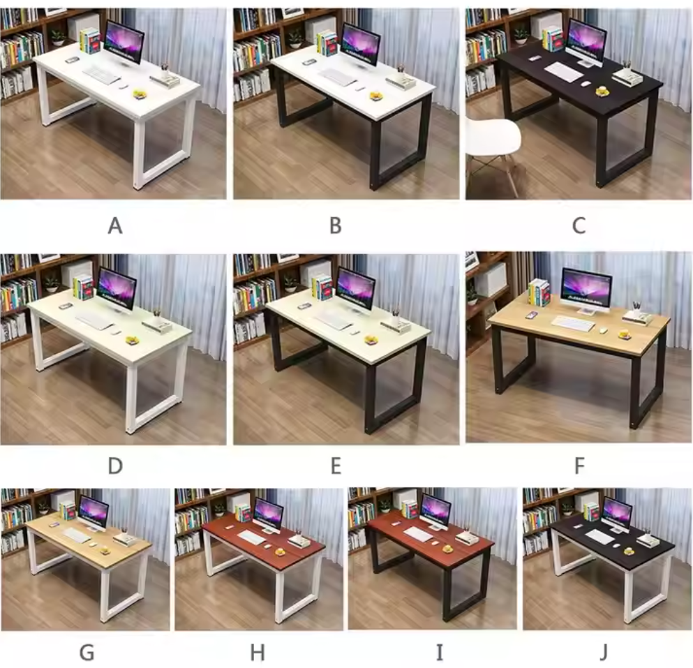 Modern Metal Office Desks with Wooden Panel for Meetings and Events