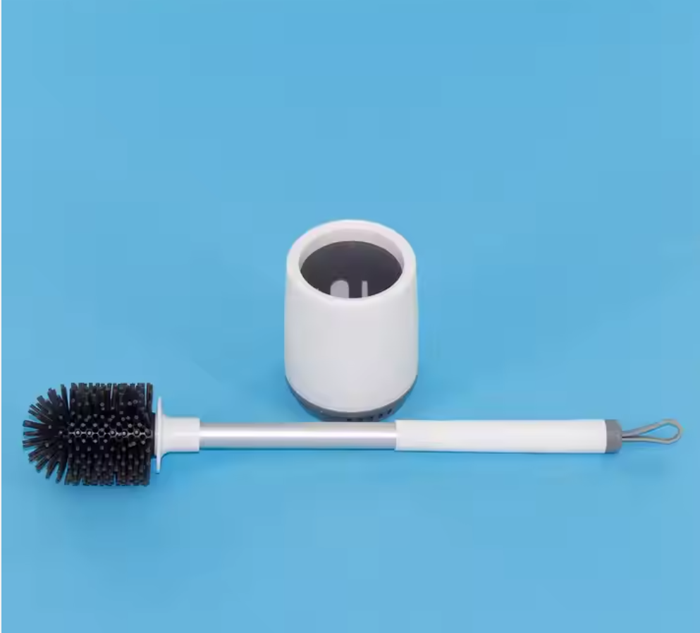 Flexible Silicone Toilet Brush PP Bathroom Cleaning Brushes