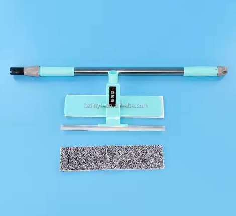Super Scalable Stainless Steel Telescopic Cleaning Tools Rectangle Wet/Dry Broom with Convenient Wholesale Cleaning Handle