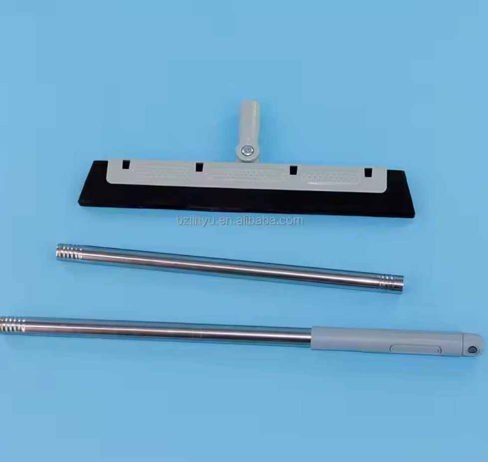 Industrial Metal Floor Squeegee Efficient Liquid Removal Cleaning Tool