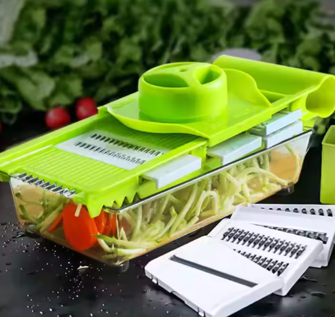Multifunctional Stainless Steel Plastic Vegetable Cutter Salad Slicer Manual Operation