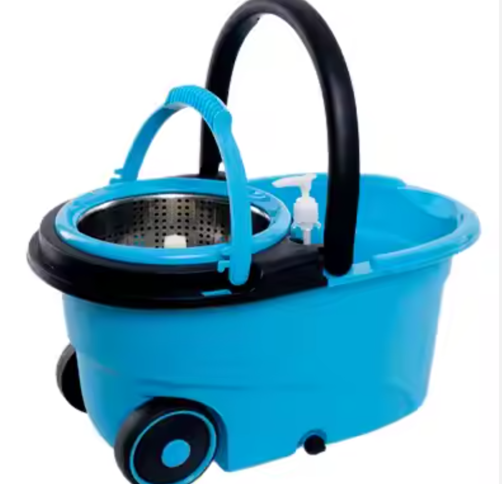 Easy Life 360 Spin Go Shop Magic Mop with Steel Handle Quick and Convenient Cleaning