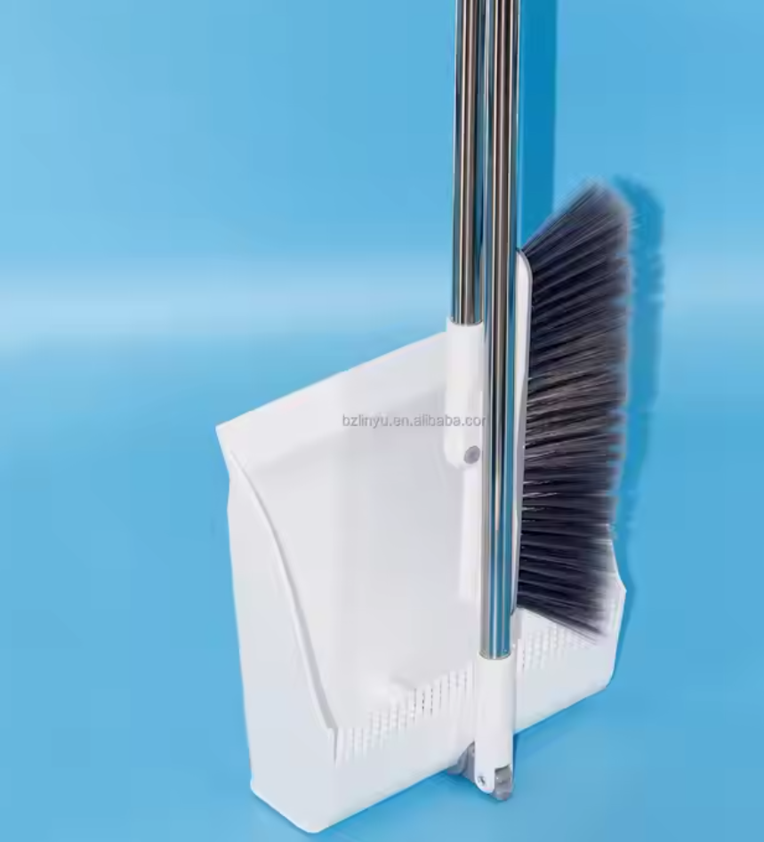 New Design Magic Broom Set Household Cleaning with Windproof Long Handle and Pet Dustpan Bristle Material and Fiber Broom Head